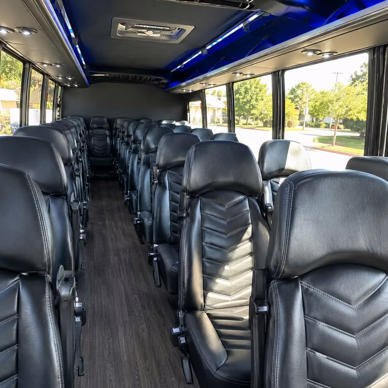 28 passenger minibus interior